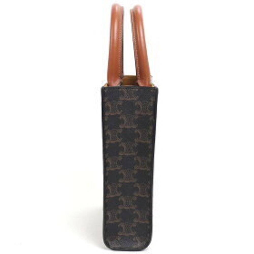 Celine Vertical Cabas Tan Triomphe Shoulder Bag Top Handle Crossbody - Picture 4 of 7